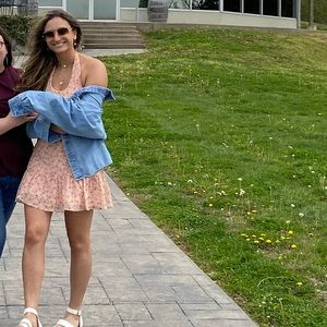 Light pink halter dress from Altar’d State